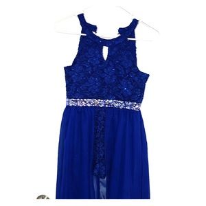 Girls shorts with long sheer skirt dress